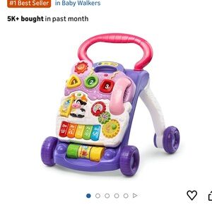 VTECH sit to stand learning walker Interactive lavender / purple Walker for Baby